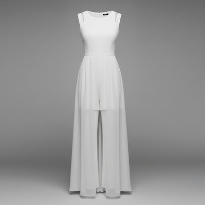Ärmelloser Jumpsuit Weit | Damenmode Sommer