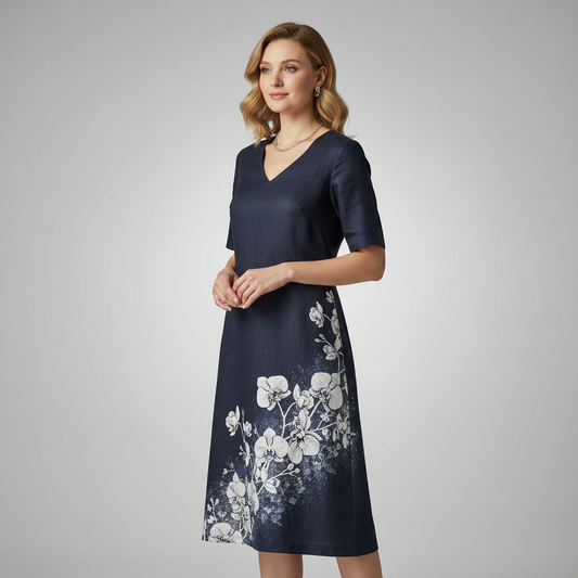 Blumenmuster Mini Kleid | Damen Sommerkleid
