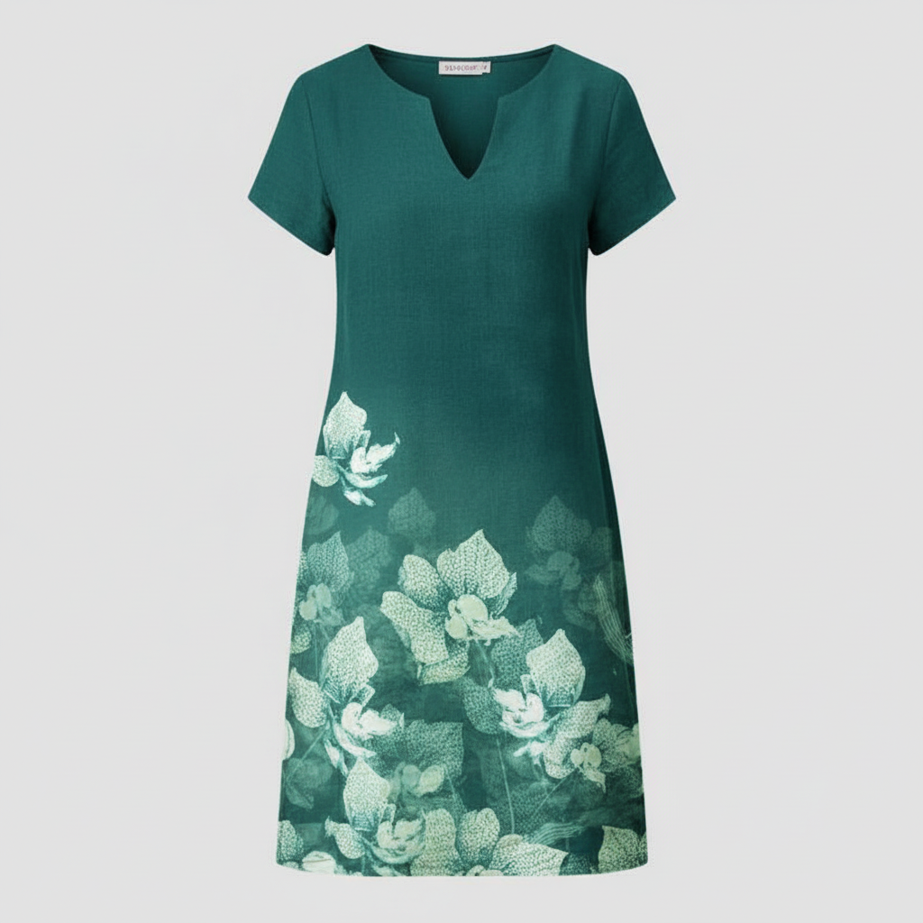 Blumenmuster Mini Kleid | Damen Sommerkleid