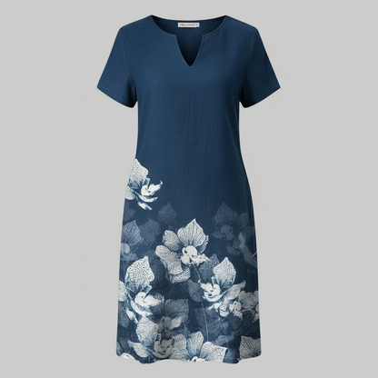 Blumenmuster Mini Kleid | Damen Sommerkleid