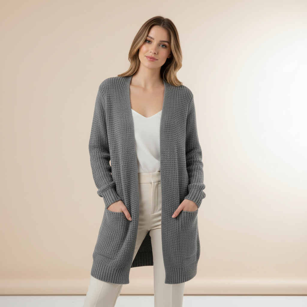 Lange Strickjacke Damen | Gemütlicher Cardigan für jeden Anlass