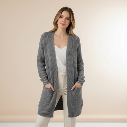 Lange Strickjacke Damen | Gemütlicher Cardigan für jeden Anlass