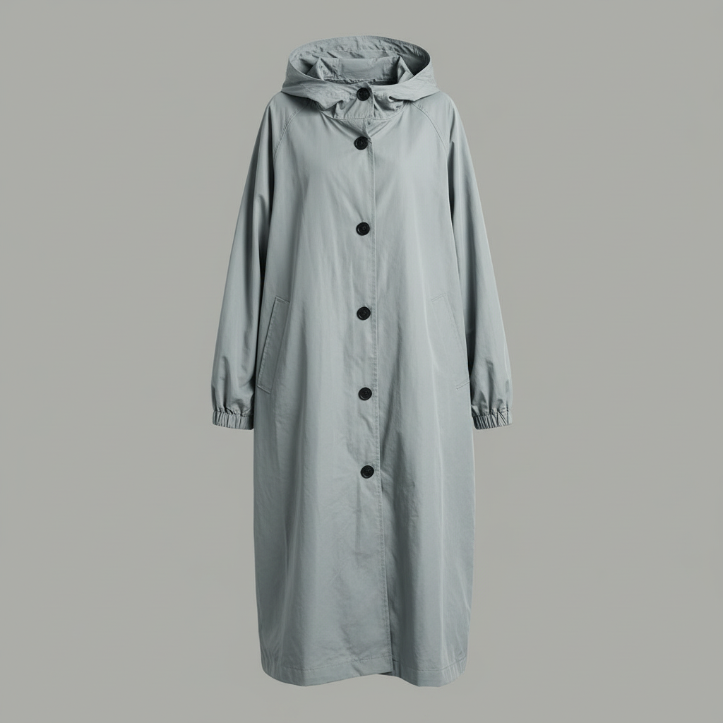 Langer Trenchcoat für Damen | Modischer Wintermantel