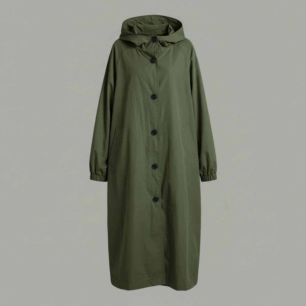 Langer Trenchcoat für Damen | Modischer Wintermantel