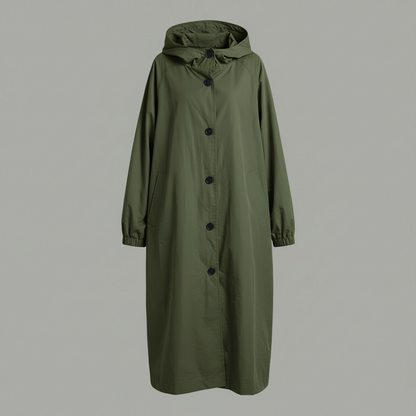 Langer Trenchcoat für Damen | Modischer Wintermantel