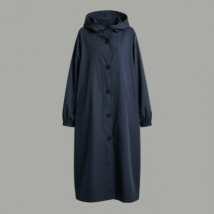 Langer Trenchcoat für Damen | Modischer Wintermantel