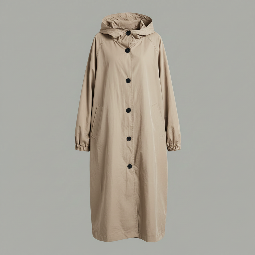Langer Trenchcoat für Damen | Modischer Wintermantel