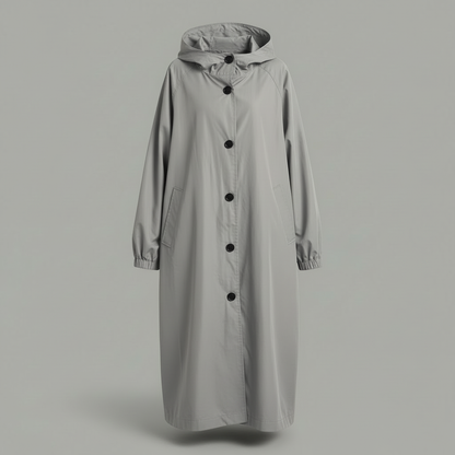 Langer Trenchcoat für Damen | Modischer Wintermantel