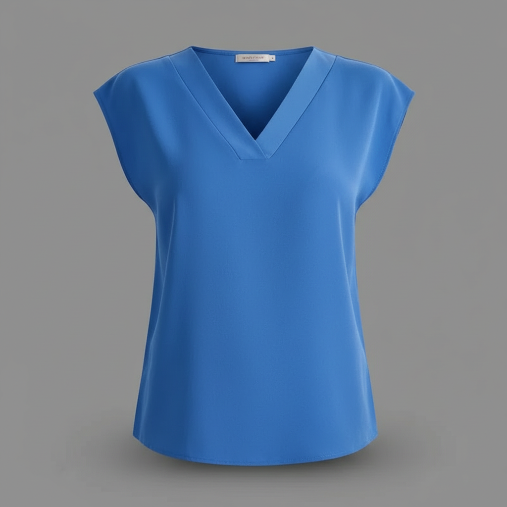 Moderne Weiße Bluse Damen | V-Ausschnitt Bluse