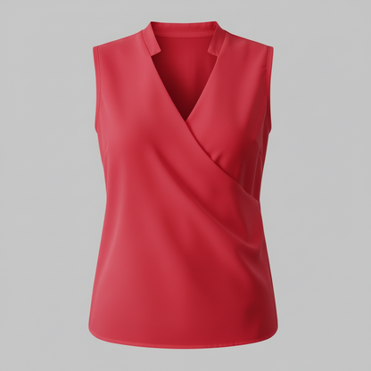 Luftiges Damen Top Weiß V-Ausschnitt | Baumwolle Sommer Top