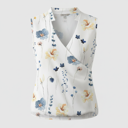 Luftiges Damen Top Weiß V-Ausschnitt | Baumwolle Sommer Top