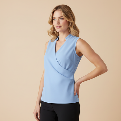 Luftiges Damen Top Weiß V-Ausschnitt | Baumwolle Sommer Top